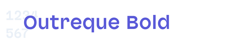 Outreque Bold-related font