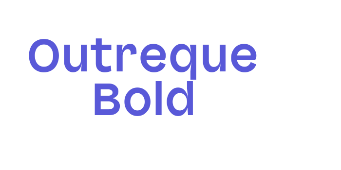 Outreque Bold Font