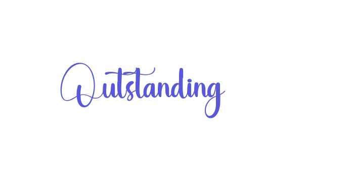 Outstanding Font