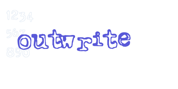 Outwrite font