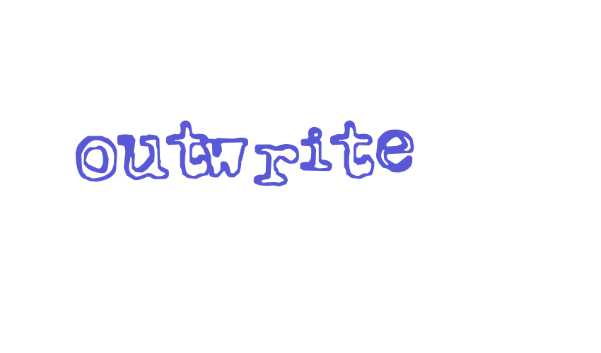 Outwrite Font Download