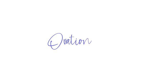 Ovation Font