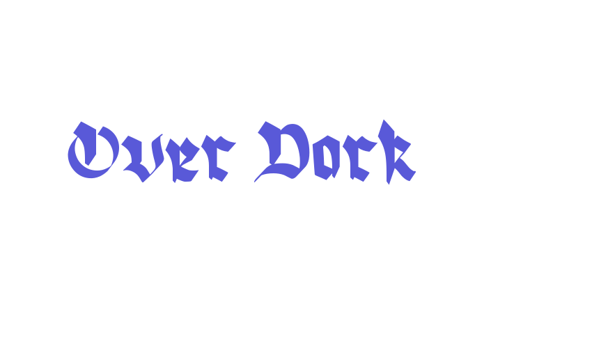 Over Dark Font Download