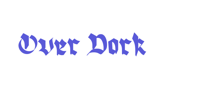 Over Dark Font Download