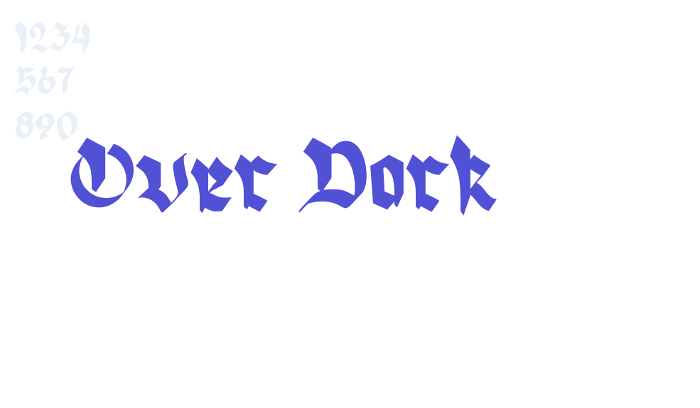 Over Dark-font-download