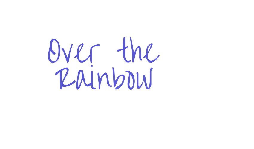 Over the Rainbow Font Download