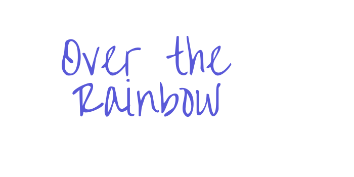 Over the Rainbow Font Download