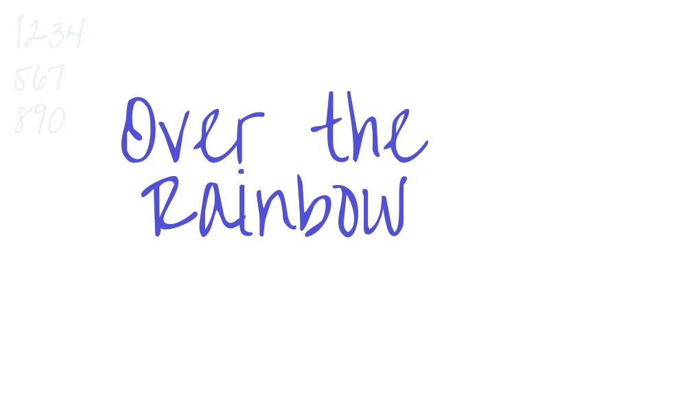 Over the Rainbow-font-download