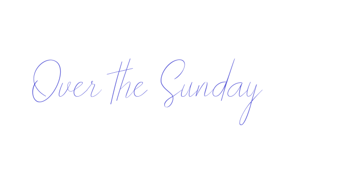 Over the Sunday Font Download