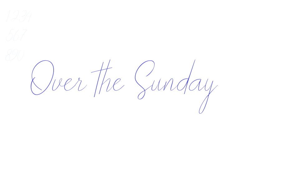 Over the Sunday-font-download