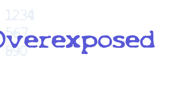 Overexposed font free