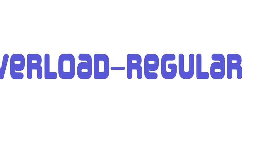 Overload-Regular Font