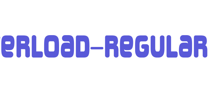 Overload-Regular Font Download