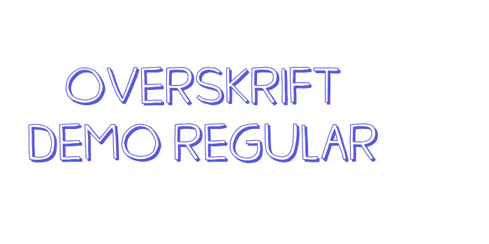 Overskrift DEMO Regular Font Download