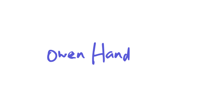 Owen Hand Font Download