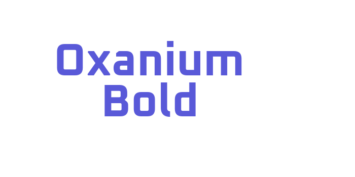 Oxanium Bold Font Download