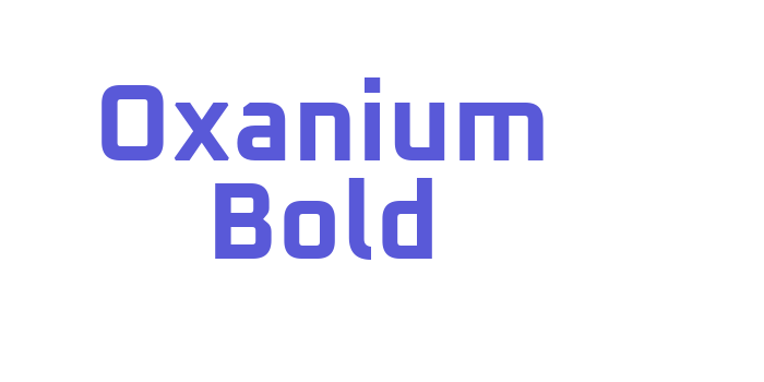 Oxanium Bold Font