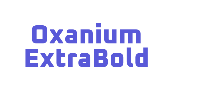 Oxanium ExtraBold Font Download