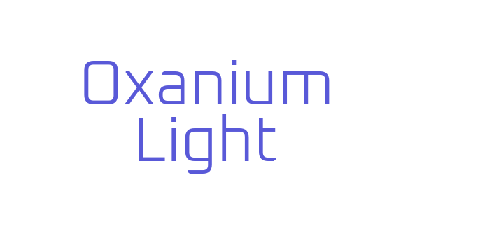 Oxanium Light Font Download