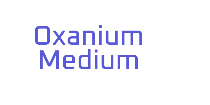 Oxanium Medium Font Download