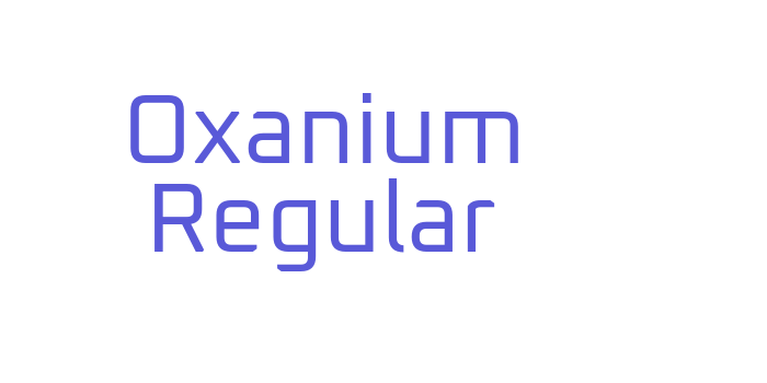 Oxanium Regular Font Download