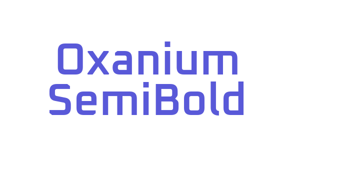 Oxanium SemiBold Font Download