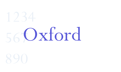 Oxford Font Download