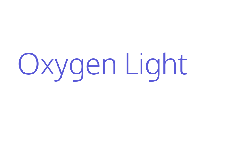 Oxygen Light Font Download