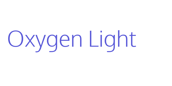 Oxygen Light Font Download