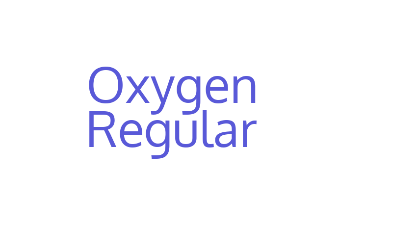 Oxygen Regular Font Download