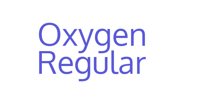 Oxygen Regular Font