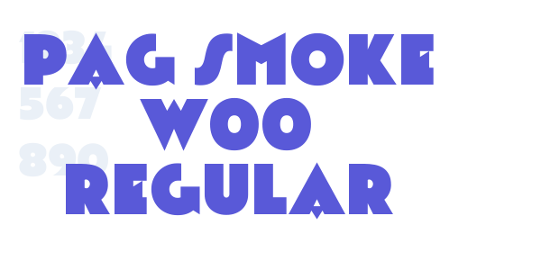 PAG Smoke W00 Regular font free