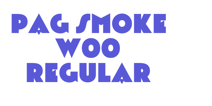 PAG Smoke W00 Regular Font Download