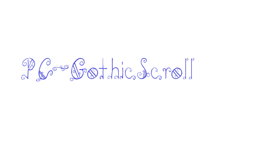 PC-GothicScroll Font Download