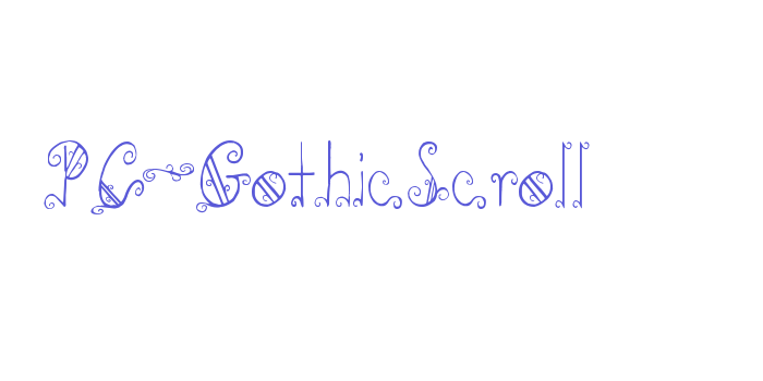 PC-GothicScroll Font Download