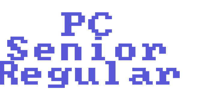 PC Senior Regular Font Download