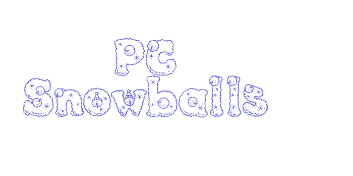 PC Snowballs Font Download