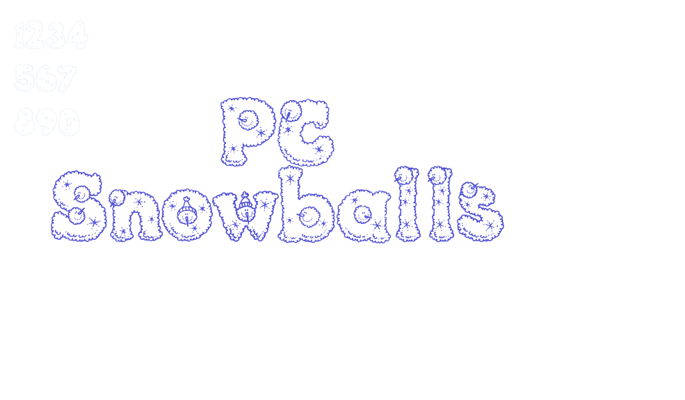 PC Snowballs-font-download