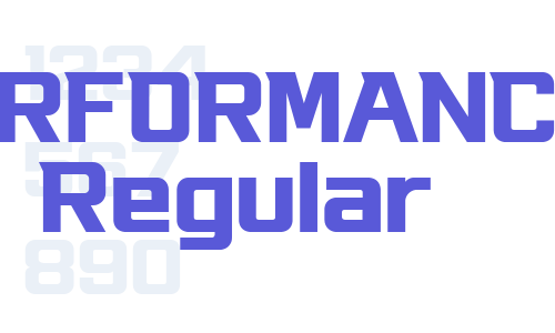 PERFORMANCE Regular Font Download