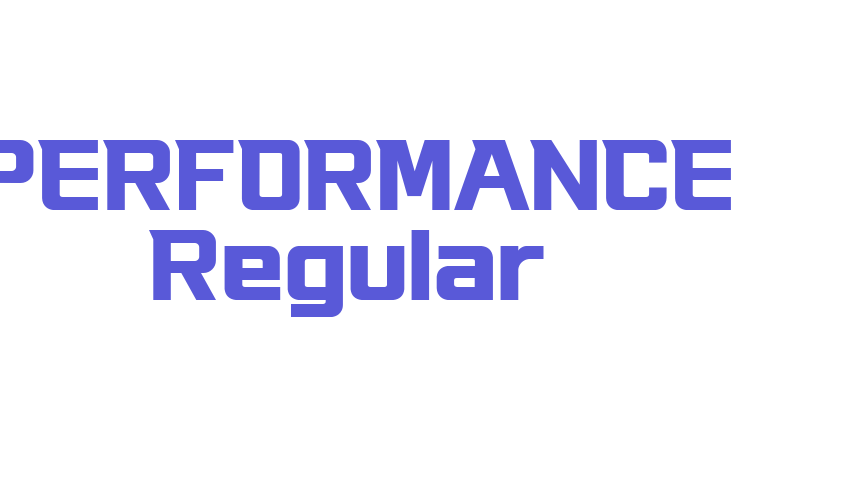 PERFORMANCE Regular Font Download