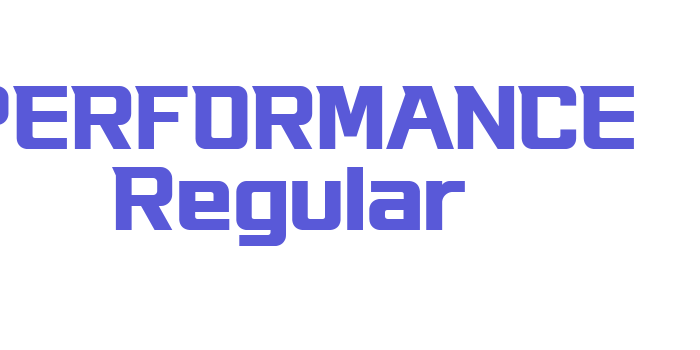 PERFORMANCE Regular Font Download