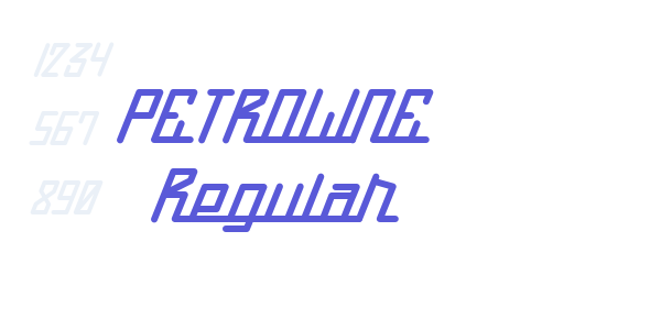 PETROLINE Regular font free