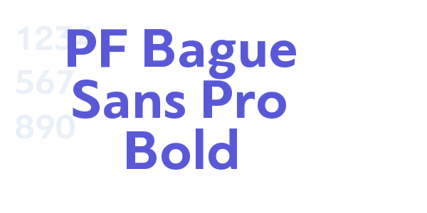 PF Bague Sans Pro Bold font free