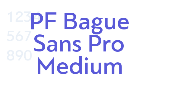 PF Bague Sans Pro Medium font free