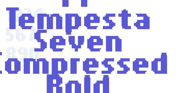 PF Tempesta Seven Compressed Bold font