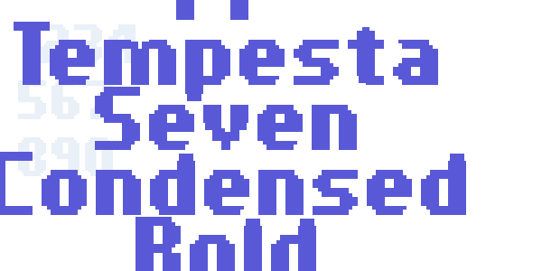 PF Tempesta Seven Condensed Bold font free