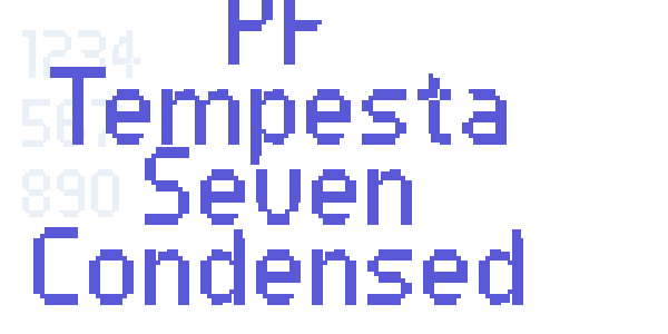 PF Tempesta Seven Condensed font