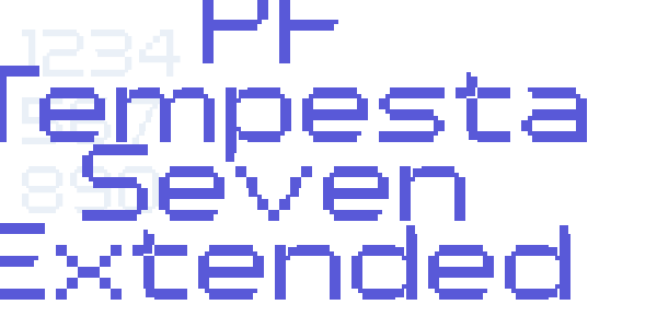 PF Tempesta Seven Extended font