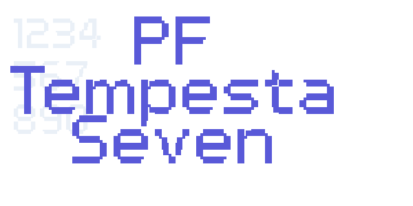 PF Tempesta Seven font