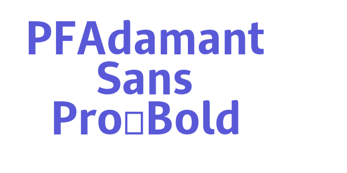 PFAdamant Sans Pro-Bold Font Download